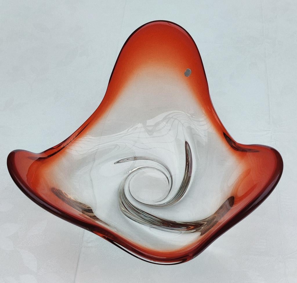 Val Saint Lambert Rubis middelpunt van organisch design, Ophalen