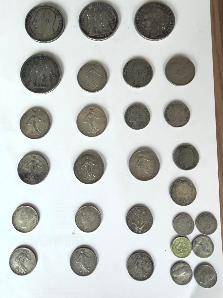 Zilveren munten, Ophalen, Munten