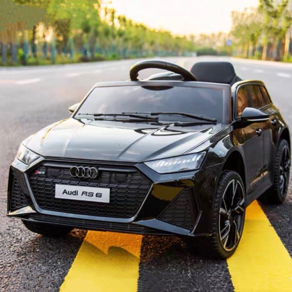 Kinder Auto Audi RS6 12v RC / Leder / Rubberband / Bluetooth, Enlèvement ou Envoi, Neuf
