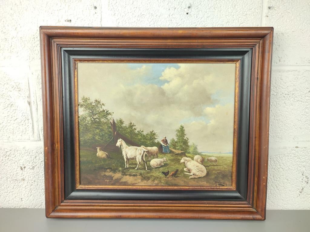 Meurisse Willy - vrouw met dieren, Ophalen of Verzenden