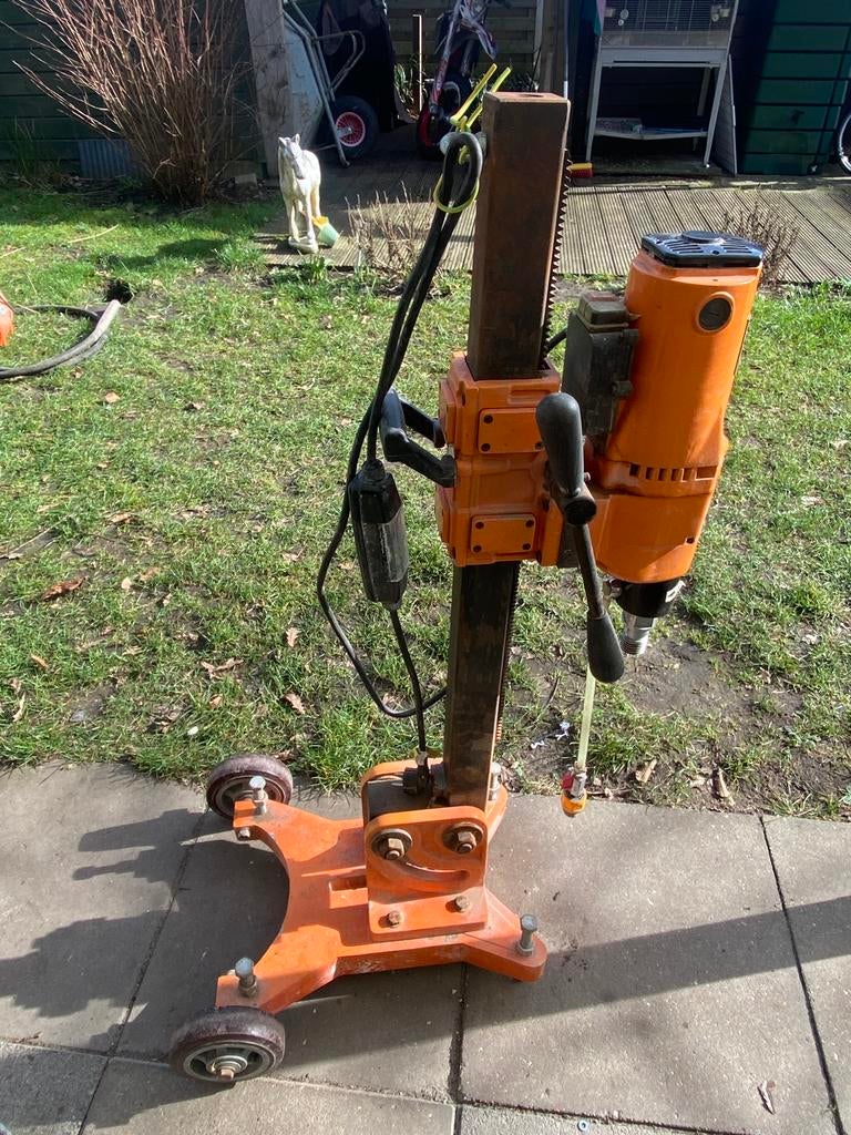 Beton kernboor op statief als set of apart CARAT en SPIT, Doe-het-zelf en Bouw, Gereedschap | Boormachines, Gebruikt, Ophalen