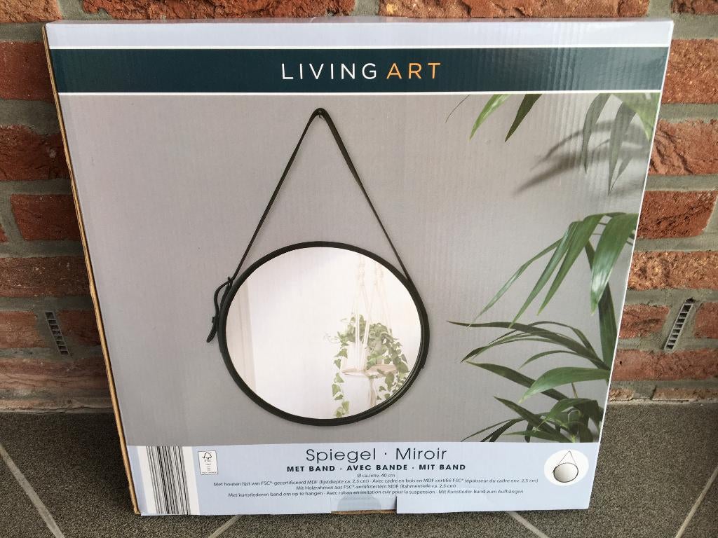 Spiegel aan touw NIEUW 5€., Ophalen, Nieuw