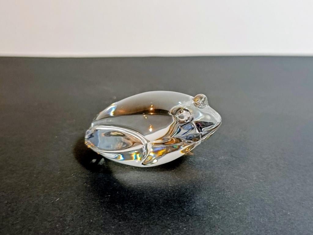 Val Saint Lambert: Grenouille en cristal de DE SOUSA., Antiquités & Art, Enlèvement ou Envoi