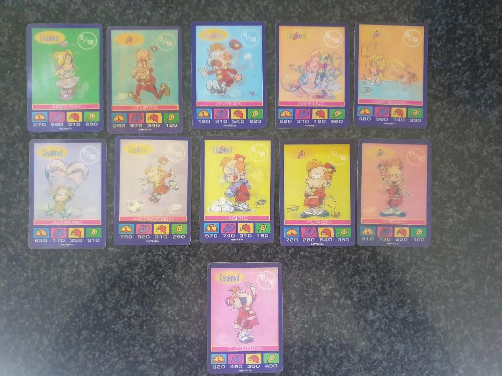 11 flips lenticulaires Petit Spirou (pub Cécémel)., Verzamelen, Stripfiguren, Ophalen of Verzenden, Guust of Robbedoes, Nieuw