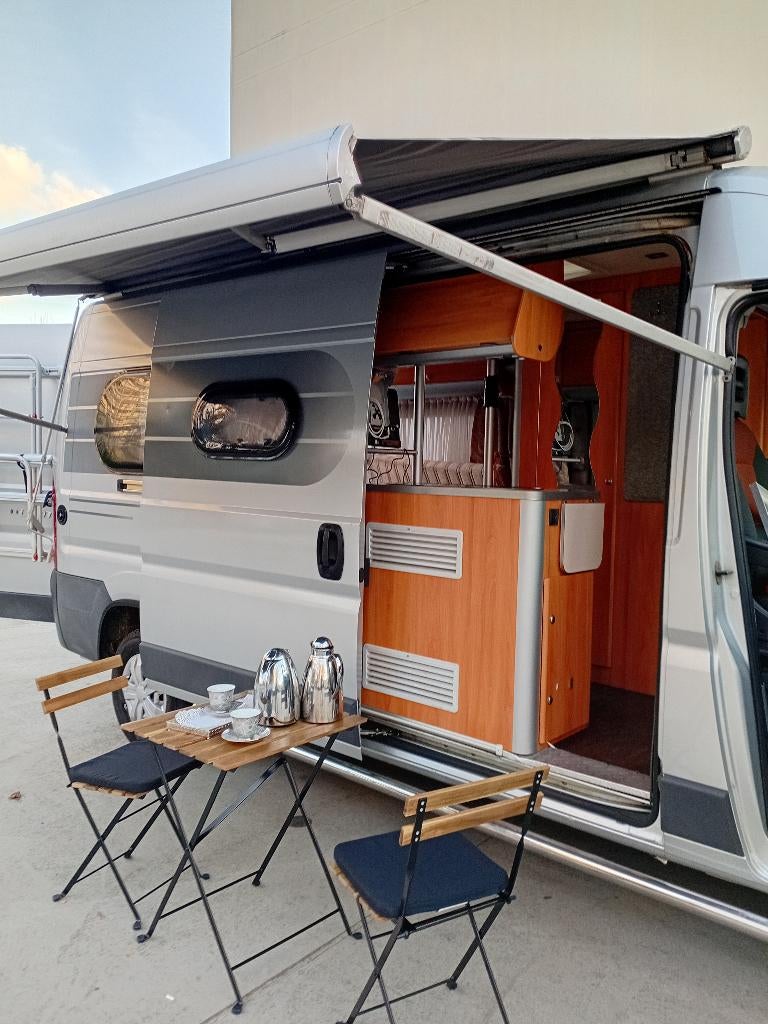 Fiat Ducato Camper Knaus 2.3Turbo L3H2 GPS/Luchtvering/1 Eig, Caravanes & Camping, Camping-cars, Particulier, jusqu'à 2, Modèle Bus ou Fourgon aménagé