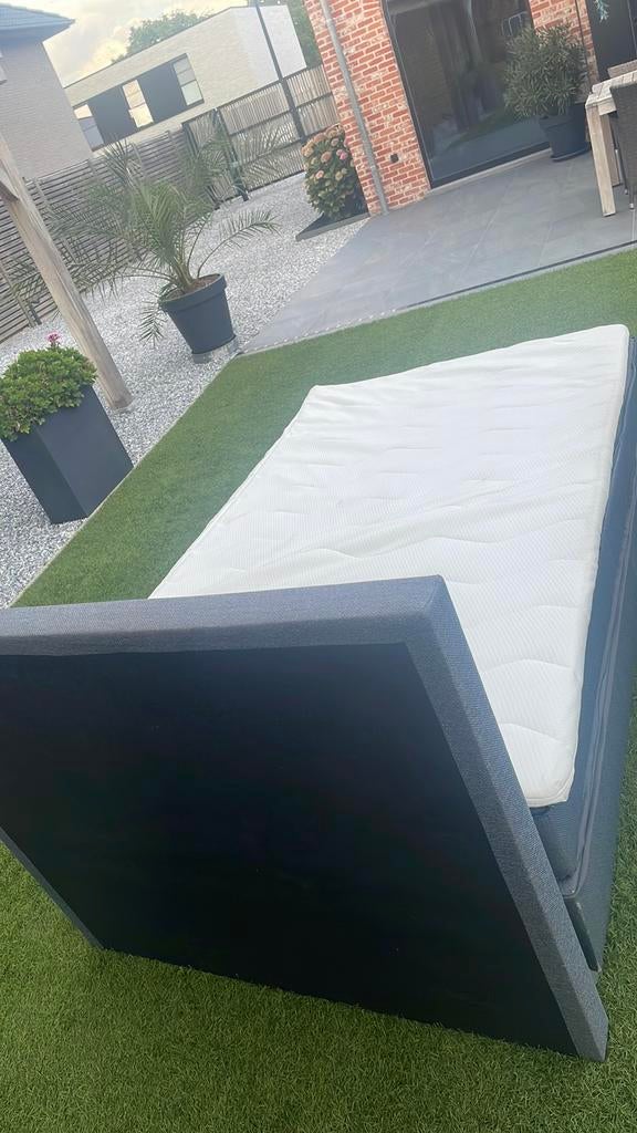 Bedbox 120cm breed, Huis en Inrichting, Slaapkamer | Bedden, Ophalen, Eenpersoons, Zo goed als nieuw, 120 cm