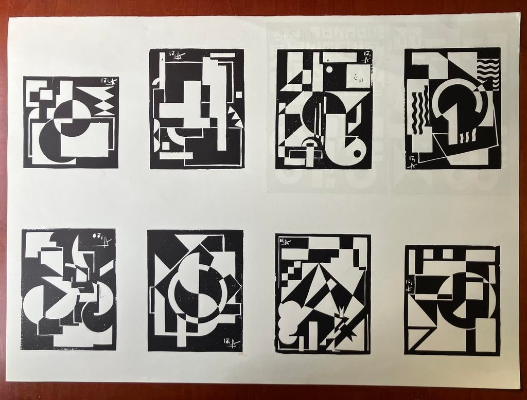 8 lino’s Jozef Peeters (1895-1960) heruitgave 1978, Ophalen