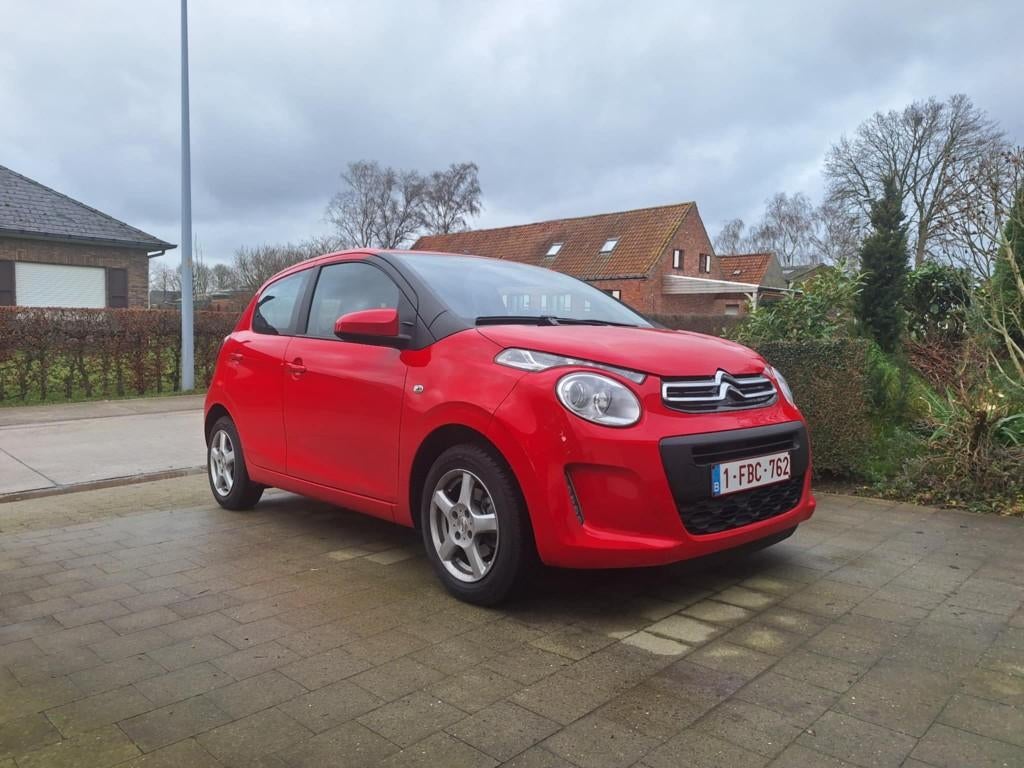 Citroën C1 23 000 km, Autos, Citroën, Rouge, Achat, Entreprise, Boîte manuelle