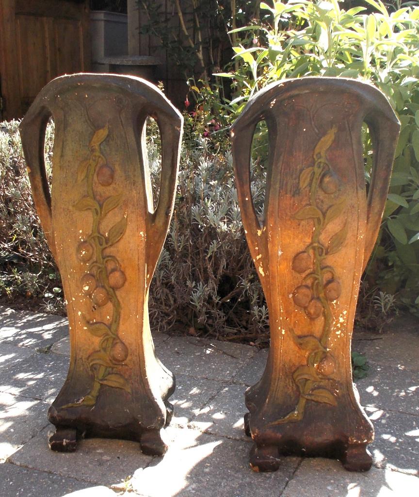 Antieke vazen met mooie versiering, Antiek en Kunst, Antiek | Vazen, Ophalen of Verzenden