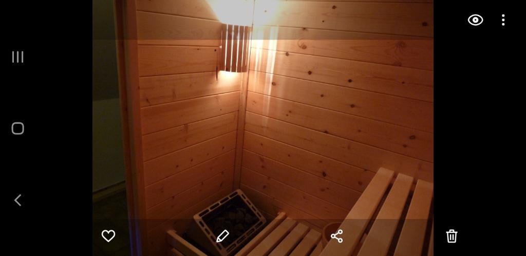 Finse sauna, Sport en Fitness, Sauna, Ophalen, Zo goed als nieuw, Fins of Traditioneel, Complete sauna
