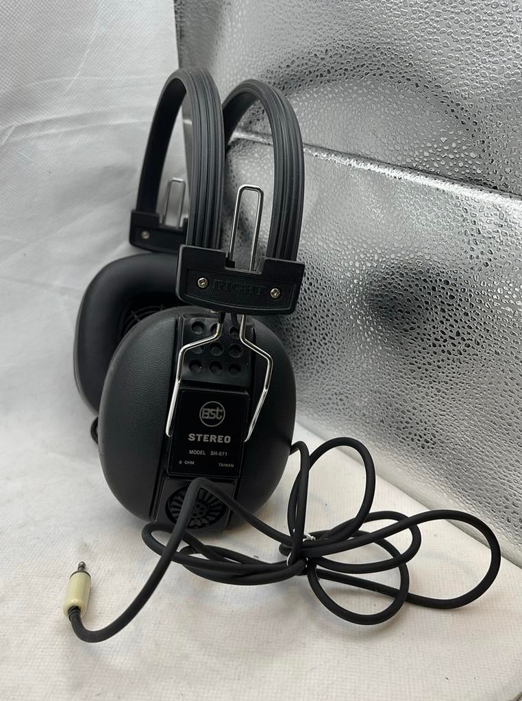 Vintage BST stereohoofdtelefoon model SH-871 - 8 Ohm HiFi, Computers en Software, Headsets, Ophalen of Verzenden, Gebruikt