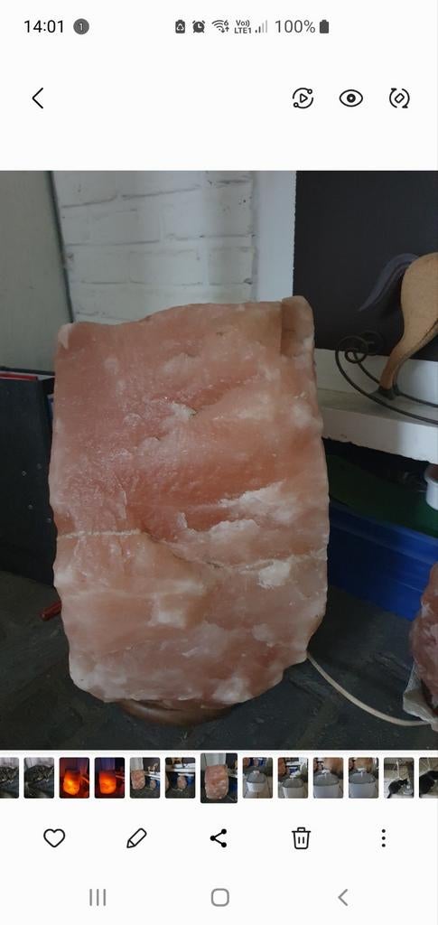 Grande lampe aromatique de sel, Maison & Meubles, Lampes | Lampes de table, Enlèvement