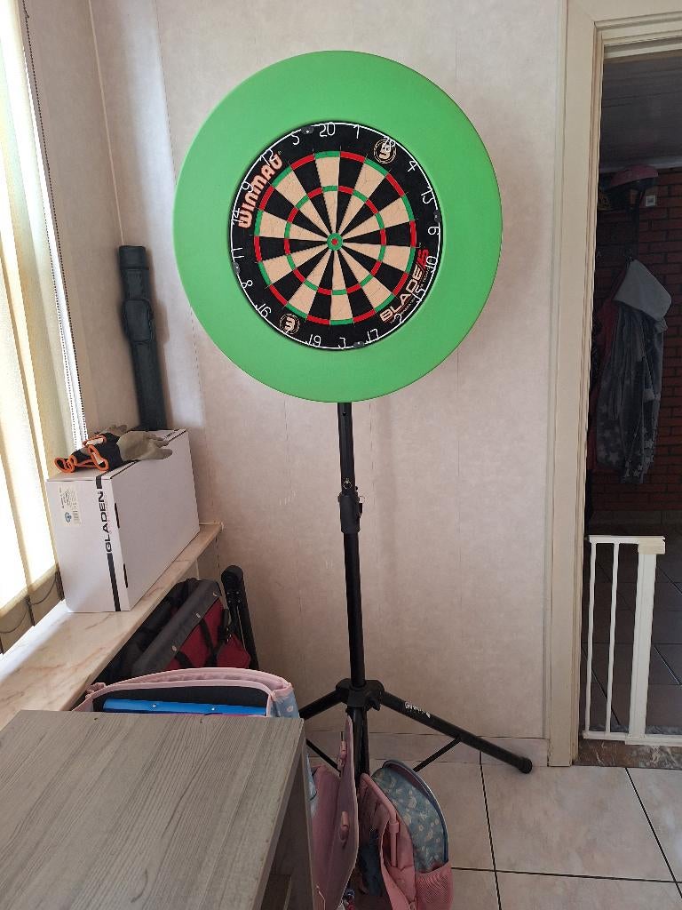 Dartsblok met staander, Enlèvement, Comme neuf, Cible de fléchettes