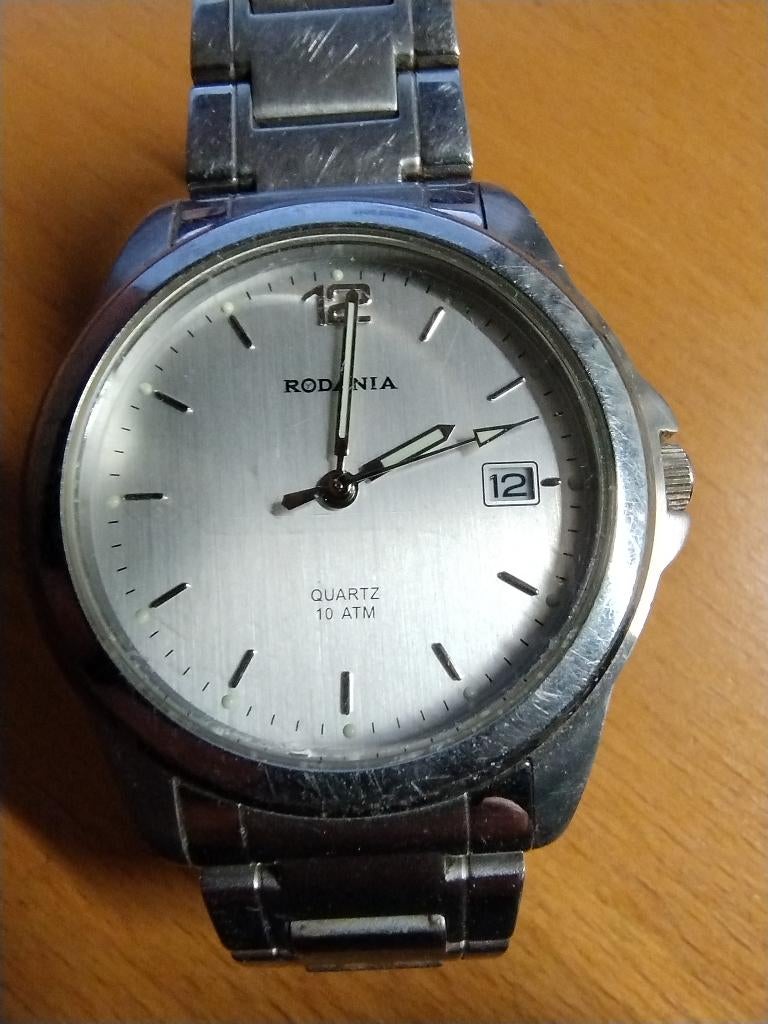 Rodania vintage horloge, Handtassen en Accessoires, Horloges | Heren, Overige merken, Staal, Gebruikt, Staal