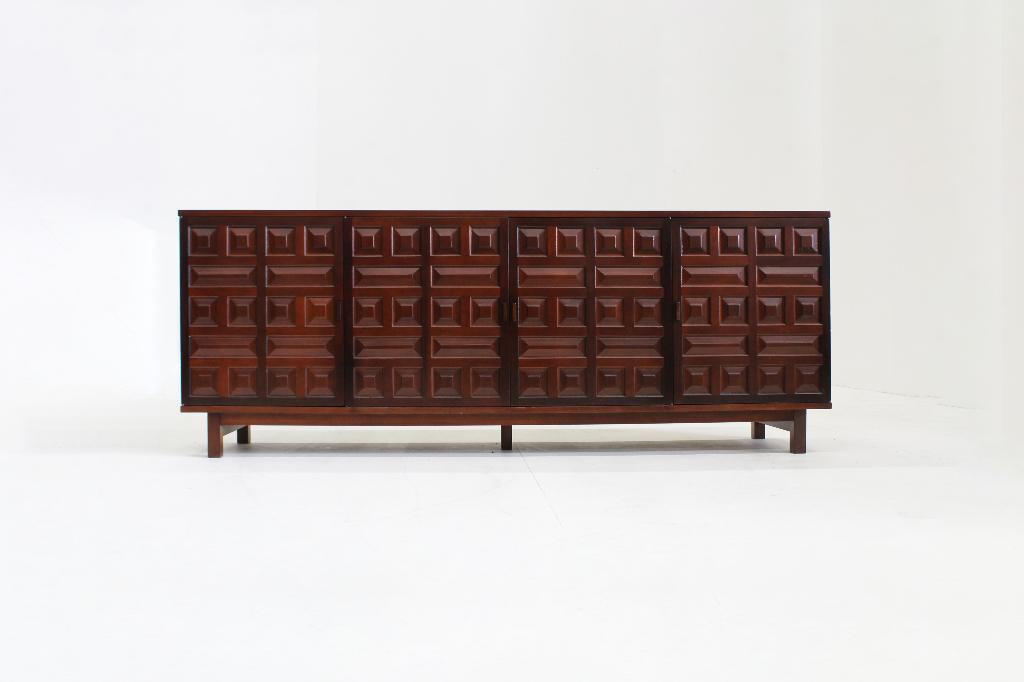 Vintage brutalist dressoir Spanje jaren 70, Ophalen of Verzenden