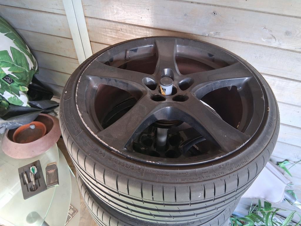 Jantes en aluminium Borbet avec pneus 5x100, Enlèvement, Pneu(s)