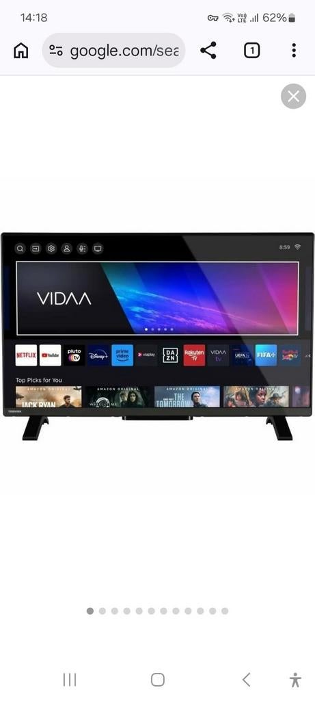 Toshiba 32WV2E63DG Nieuw in verpakking, Ophalen, 80 tot 100 cm, Smart TV, LED