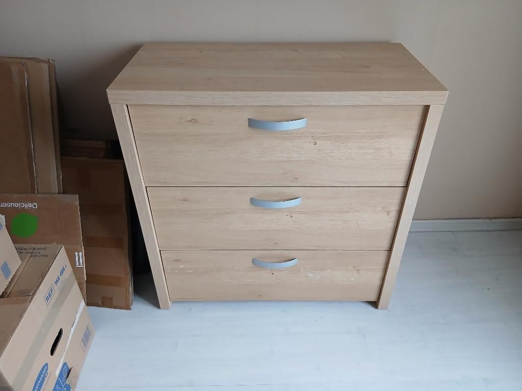 Commode, Maison & Meubles, 3 ou 4 tiroirs, 25 à 50 cm, Synthétique, Enlèvement