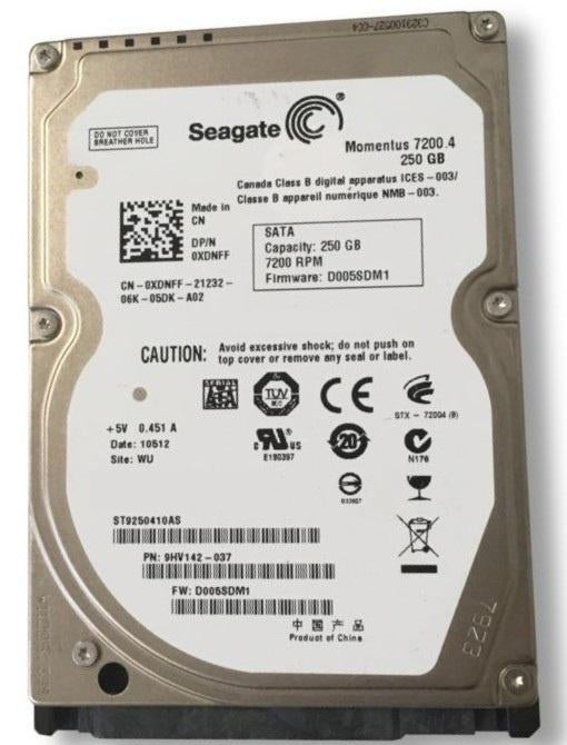 Seagate ST9250410AS 250GB 2,5” SATA HDD – getest, Informatique & Logiciels, Disques durs, Interne, Enlèvement, Utilisé, Seagate