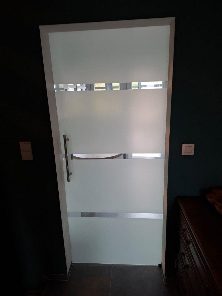 Porte intérieure coulissante en verre sécurit, Bricolage & Construction, Châssis & Portes coulissantes, Enlèvement, Comme neuf