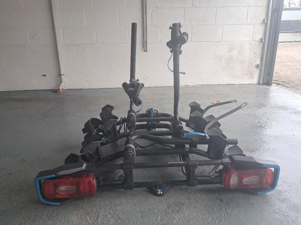 Porte-vélo BTWIN 520 pour 3 vélos, Enlèvement, 3 vélos ou plus, Comme neuf, Support d'attelage