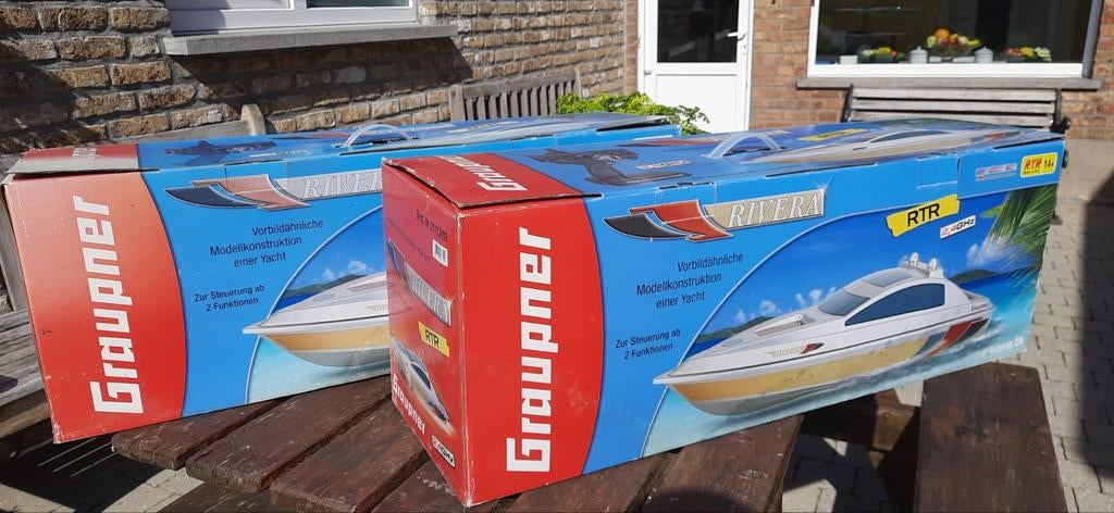 Graupner Rivera + 2.4Ghz zender, Hobby & Loisirs créatifs, Modélisme | Bateaux & Navires, Enlèvement