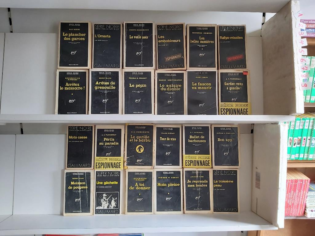 24 romans série noire, policier, Enlèvement ou Envoi, Belgique, Utilisé, Divers auteurs