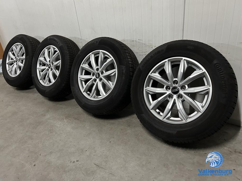 7-8mm! Originele Audi Q5 80A 17 inch velgen 5x112 winterband, Pneus et Jantes, Pneus hiver, Véhicule de tourisme, -