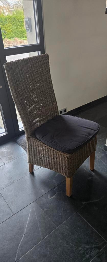 6 Rieten stoelen, Huis en Inrichting, Stoelen, Ophalen