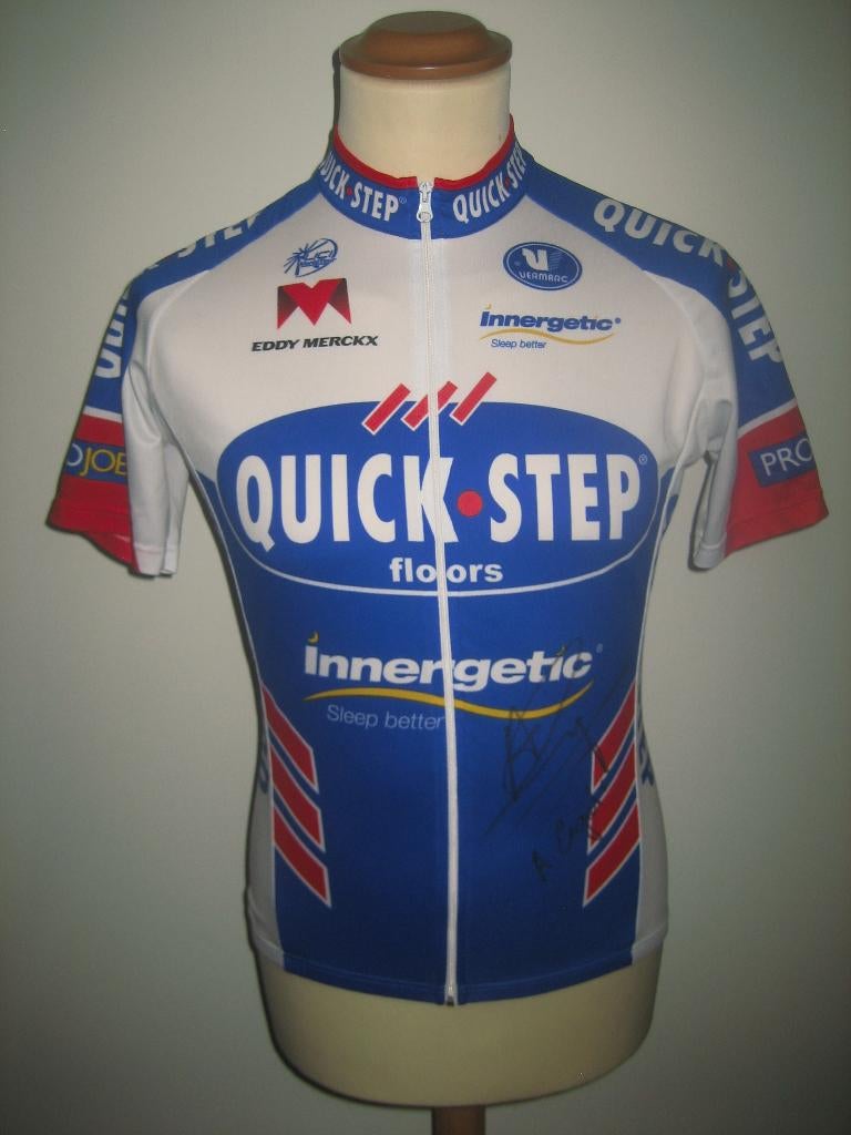 Quick step Gesigneerd en gedragen Addy ENGELS wielershirt S, Fietsen en Brommers, S, Gebruikt, Heren, Ophalen of Verzenden
