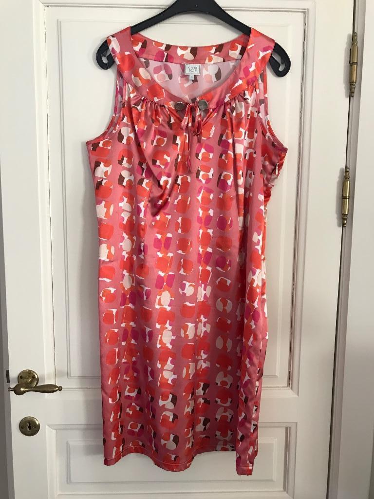 Gekleurd zomerkleedje, Taille 42/44 (L), Rose, Comme neuf, Longueur genou