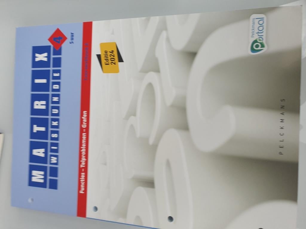 Matrix wiskunde 4 5 uur leerwerkboek A editie 2024, Boeken, Ophalen, Nieuw