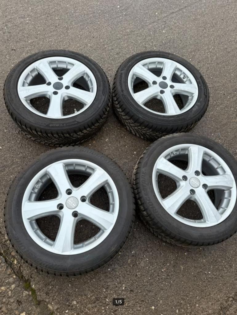 Ford Fiesta 4x108 Wintervelg 16" 195/55/16, Auto-onderdelen, Banden en Velgen, Banden en Velgen, Winterbanden, 16 inch, 195 mm