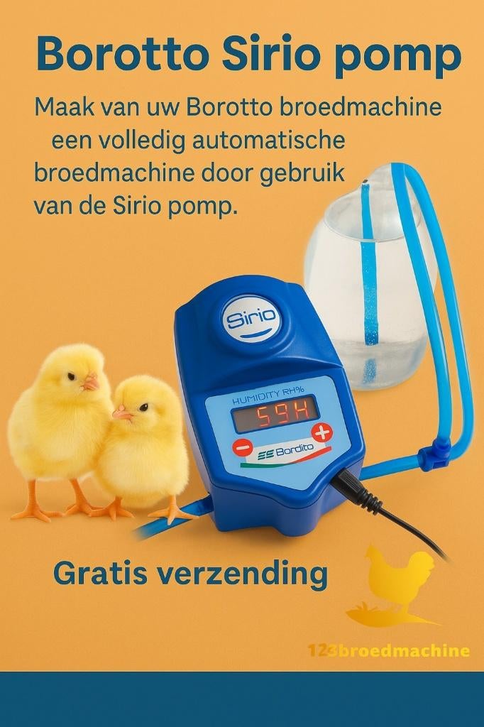 Borotto SIRIO vochtpomp voor broedmachine, Ophalen of Verzenden, Nieuw, Broedmachine