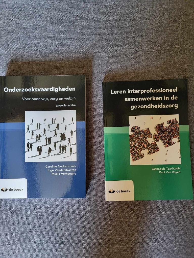 Studieboeken onderzoeksvaardigheden - Leren interprof.  Ergo, Boeken, Studieboeken en Cursussen, Ophalen, Zo goed als nieuw