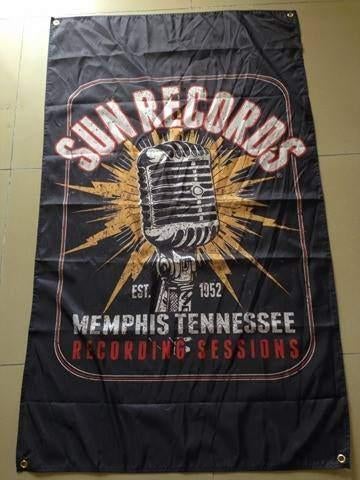 Drapeau décoratif publicitaire Sun Records Bob Marley ACDC, Enlèvement ou Envoi, Neuf