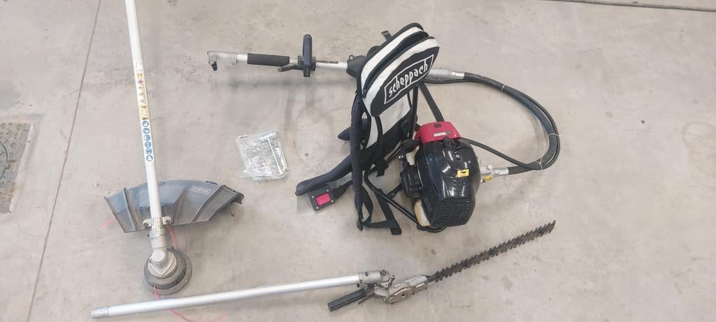 Scheppach multifunctionele tuinmachine heggenschaar enz, Jardin & Terrasse, Taille-haies, Comme neuf, Enlèvement