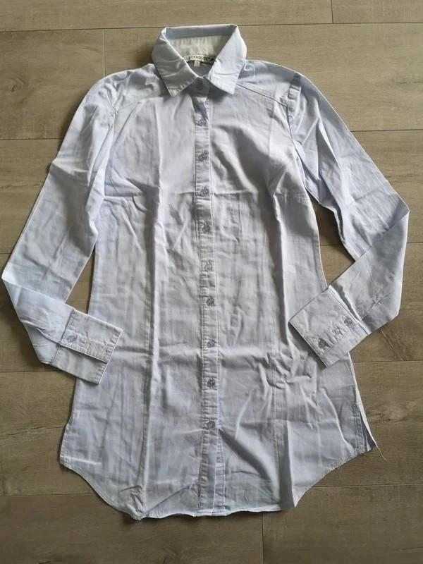 Hemdjurk C&a, Kleding | Dames, Jurken, Blauw, Ophalen of Verzenden, Zo goed als nieuw, Maat 36 (S)