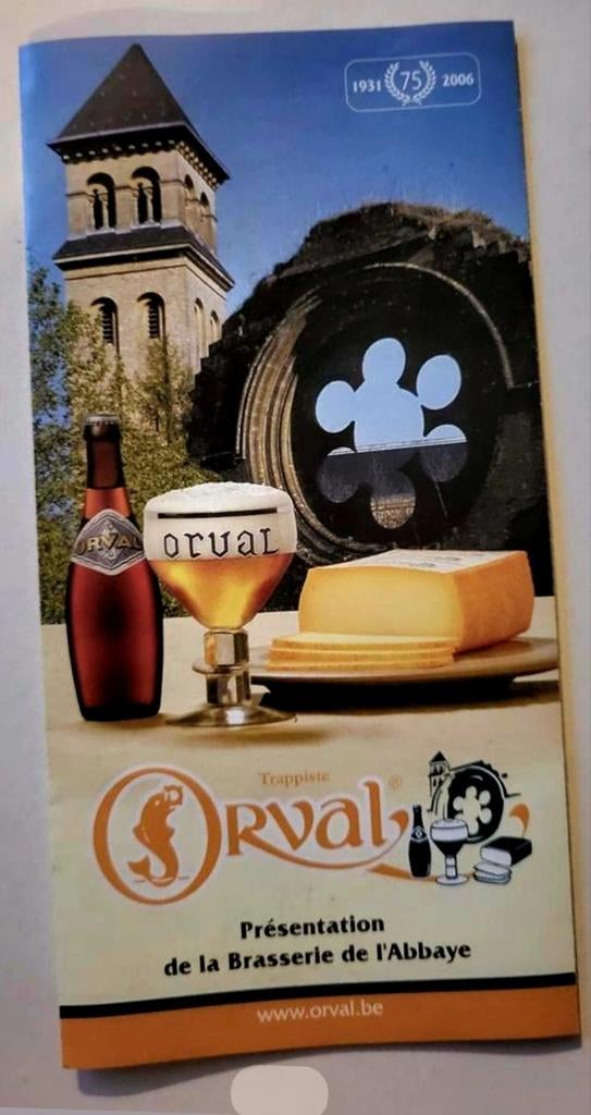 ORVAL Folder 1931-2006 75-jarig bestaan, Verzamelen, Glas en Drinkglazen, Ophalen of Verzenden, Zo goed als nieuw