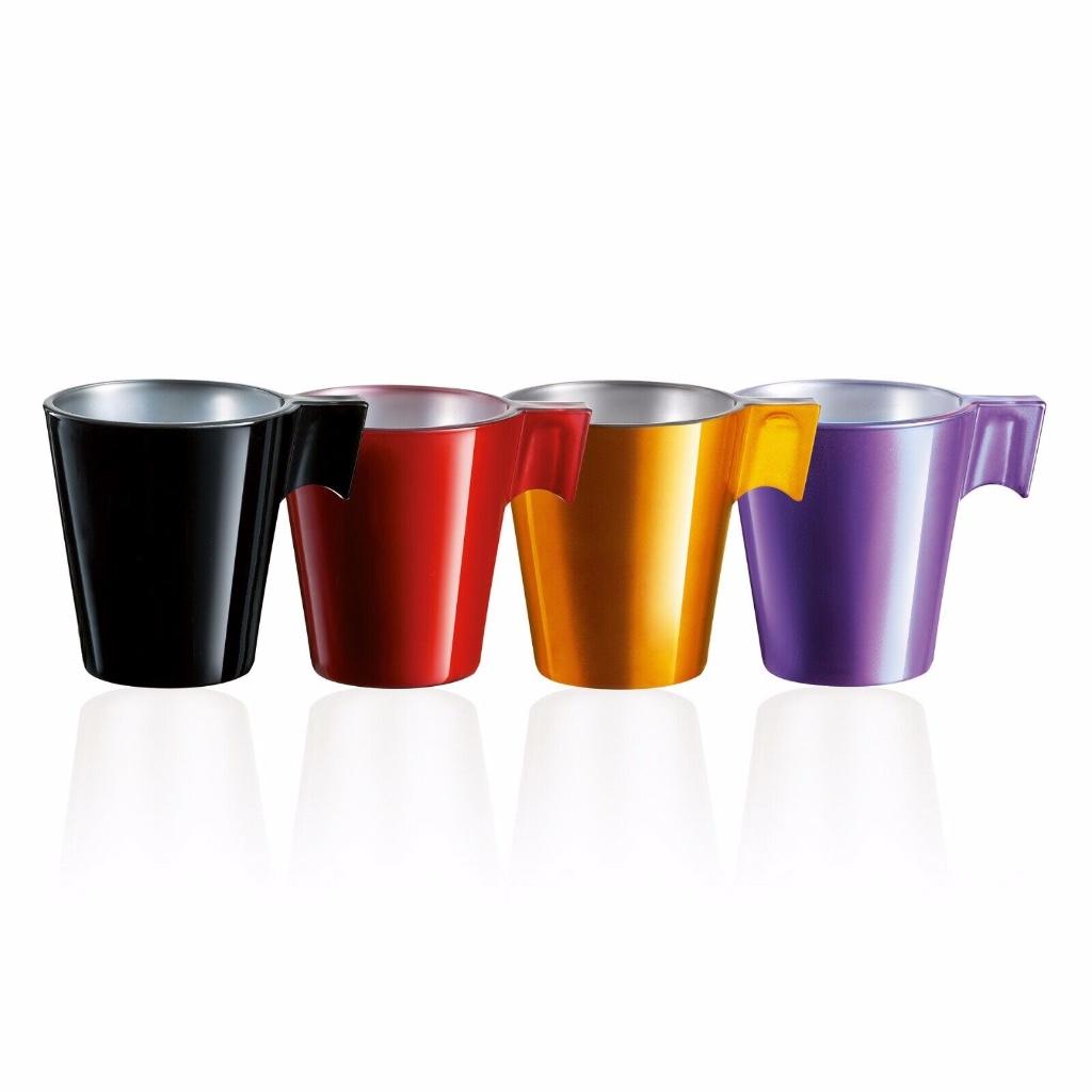 s/4 Flashy Espresso sachets colorés 80 ml, Uni, Enlèvement ou Envoi, Comme neuf, Verre