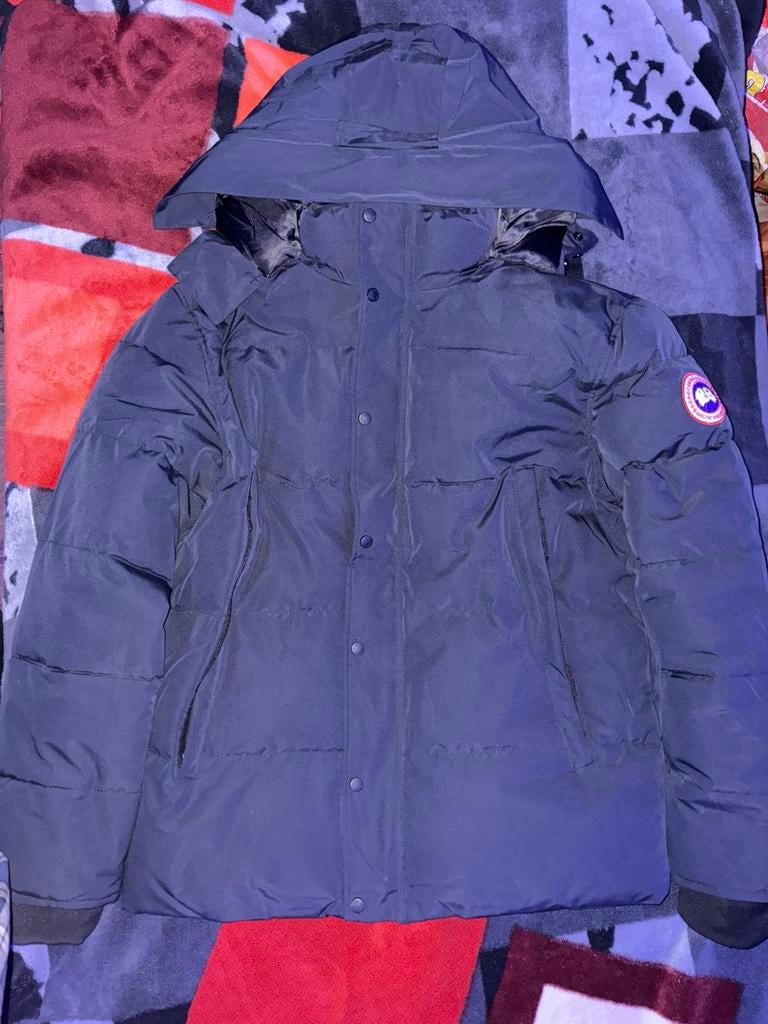 Canada goose jas blauw maat XL, Ophalen, Zo goed als nieuw, Maat 56/58 (XL), Blauw