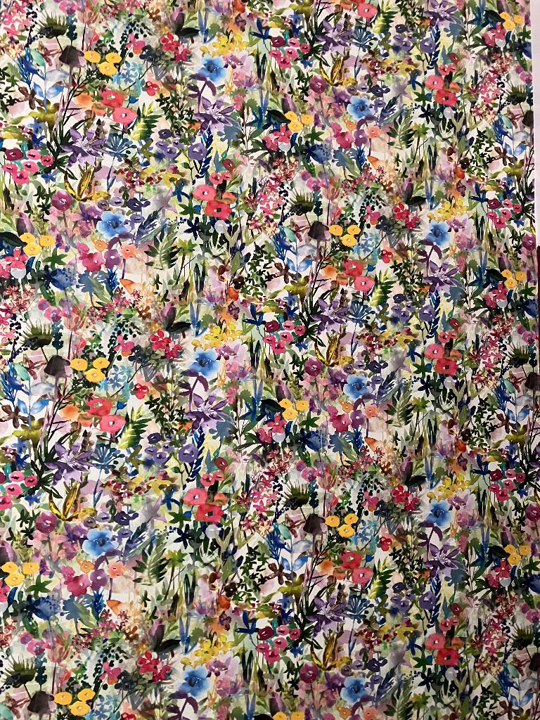 Papier peint fleuri Poppy Meadows, Maison & Meubles, Ameublement | Papier peint, Enlèvement, Moins de 10 m², Jaune