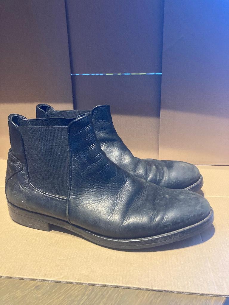 herenschoenen Italian made maat 44, Zwart, Boots, Ophalen of Verzenden, Zo goed als nieuw