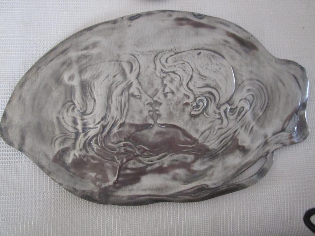 handgemaakte tinnen schaal, Ophalen of Verzenden