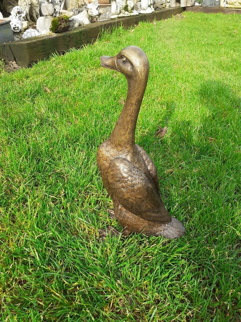 BRONZEN BEELD DAT EEN EEND VOORSTELT, Ophalen of Verzenden, Brons