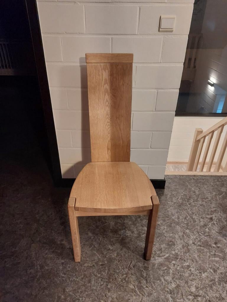 Set van 6 vol eiken stoelen, Enlèvement
