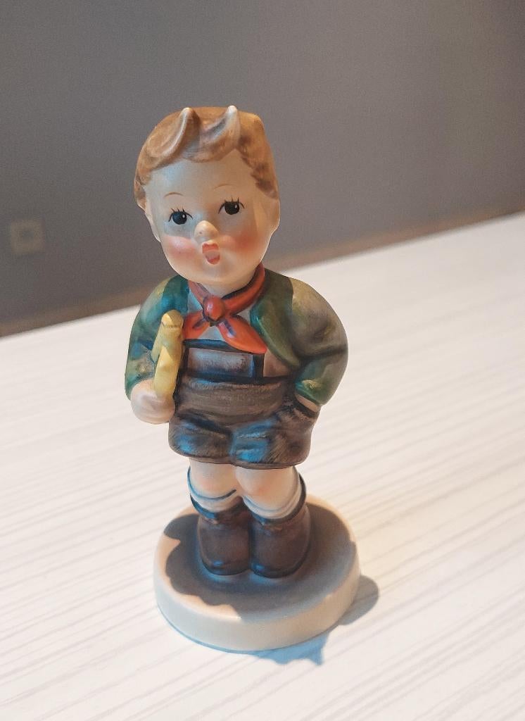 Hummelbeeld Trumpet Boy 97 (als geschenk ?), Collections, Statues & Figurines, Utilisé, Hummel, Enlèvement ou Envoi