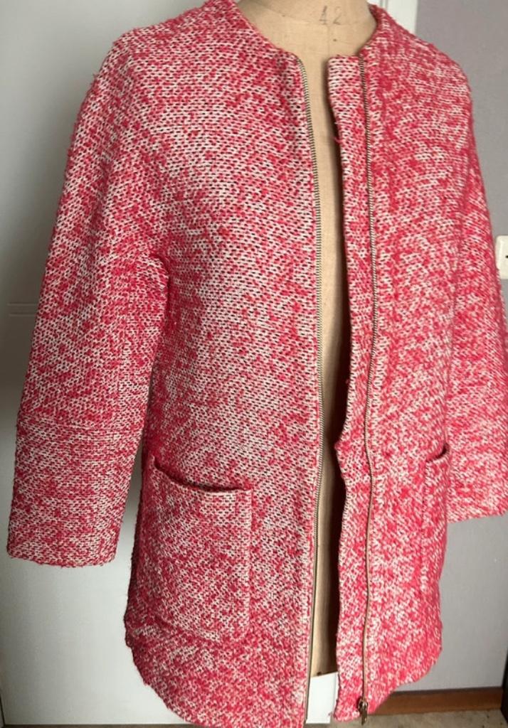 Roze mantel van Zara, Kleding | Dames, Zara, Verzenden, Maat 34 (XS) of kleiner, Roze
