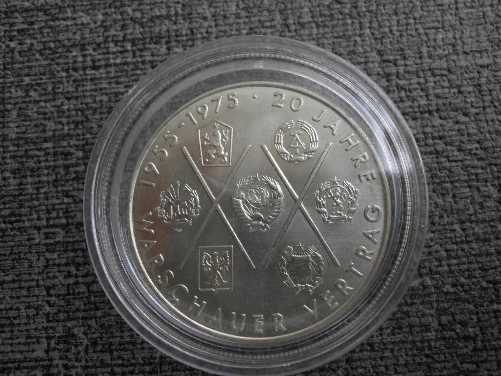 DDR - 10 Mark 1975 - 20 jaar Warschau Pact, Verzenden, Duitsland, Losse munt