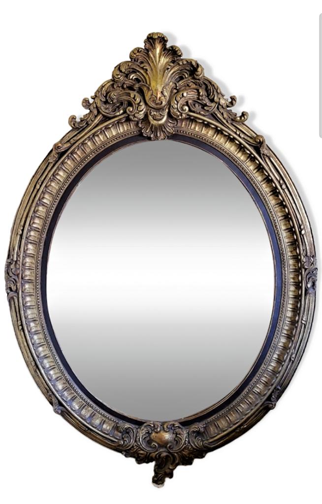 ✔Grand Miroir XIXe de style Louis XV "155 x 105cm", Enlèvement ou Envoi, Comme neuf, 150 à 200 cm, 100 à 125 cm